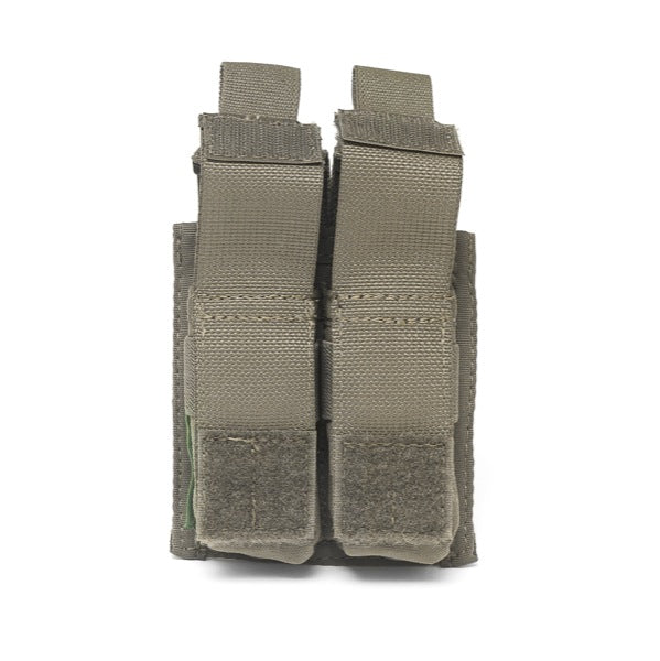 DIRECT ACTION DOUBLE 9MM PISTOL POUCH – RANGER GREEN