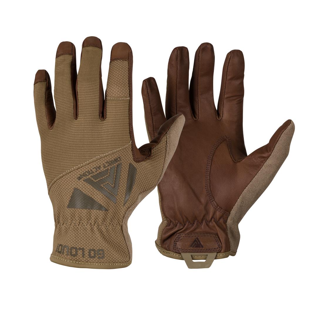 DIRECT ACTION LIGHT GLOVES - LEATHER-COYOTE BROWN