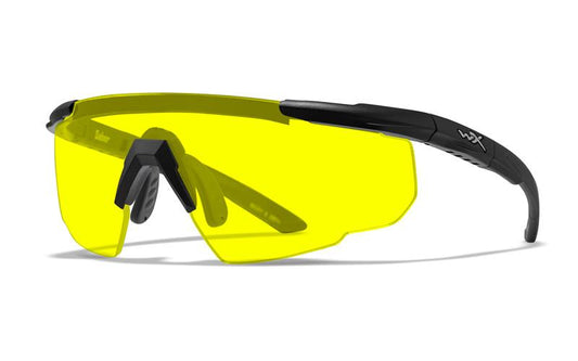 WILEY X SABER ADVANCED PALE YELLOW MATTE BLACK FRAME W/BAG