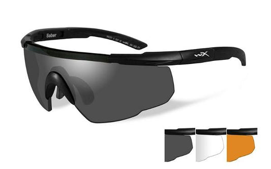 WILEY X SABER ADVANCED GREY/CLEAR/RUST MATTE BLACK FRAME