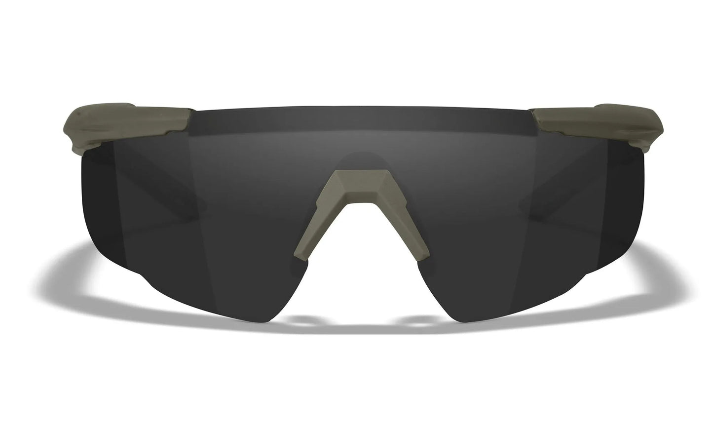 WILEY X SABER ADVANCED GREY/CLEAR/RUST OD GREEN FRAME